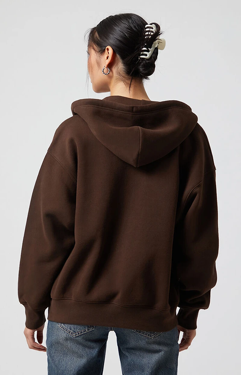 Pacsun Big NY Zip Up Oversized Hoodie