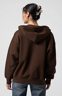 Pacsun Big NY Zip Up Oversized Hoodie