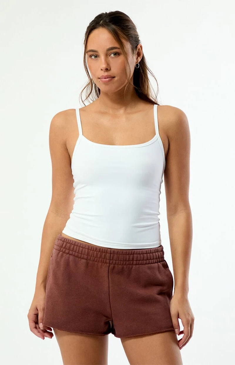 Pacsun Ultra Soft Fleece Core Hibiscus Mini Sweat Shorts