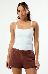 Pacsun Ultra Soft Fleece Core Hibiscus Mini Sweat Shorts