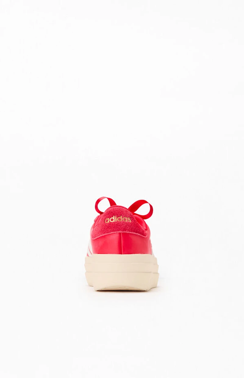adidas Women's Red VL Court Bold Sneakers
