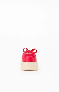 adidas Women's Red VL Court Bold Sneakers