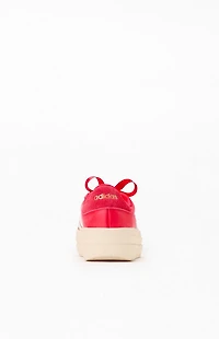 adidas Women's Red VL Court Bold Sneakers