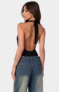 Edikted Deep V Backless Bodysuit