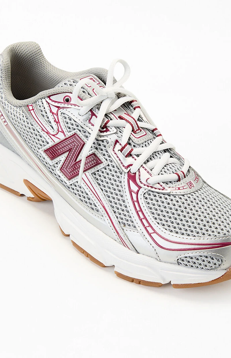 New Balance Burgundy & Gray 740 Sneakers