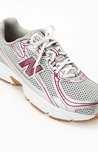 New Balance Burgundy & Gray 740 Sneakers