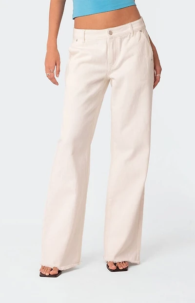 Edikted Dahlia Low Rise Straight Leg Jeans