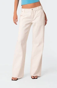 Edikted Dahlia Low Rise Straight Leg Jeans