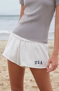 John Galt Silver USA Sweat Shorts