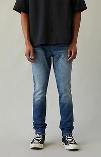 Pacsun Bryce Stacked Skinny Jeans Stretch Medium Indigo