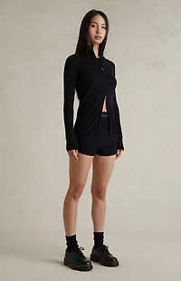 Fear of God ESSENTIALS Women's Jet Black Knit Boxer Shorts