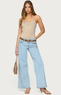 Edikted Colbie Faux Suede Fringe