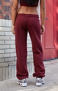John Galt Burgundy Hilary Yoga Sweatpants