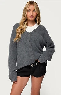 Edikted Shiraz Oversized V Neck Cardigan