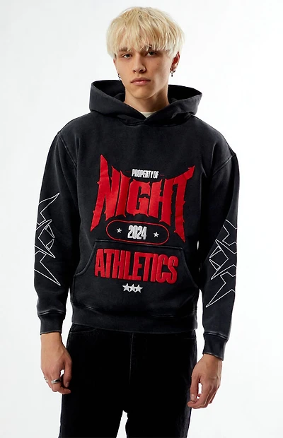 Nightlab Black Washed Gym Hoodie