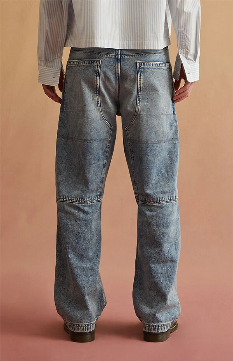 RARE DNM EDIT Light Blue Back Panel Baggy Jeans