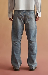 RARE DNM EDIT Light Blue Back Panel Baggy Jeans