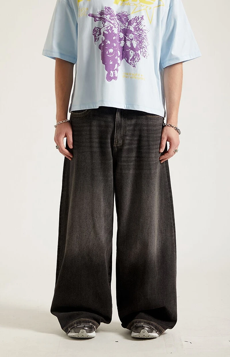 Pacsun Ryder Ultra Baggy Jeans Black Tinted