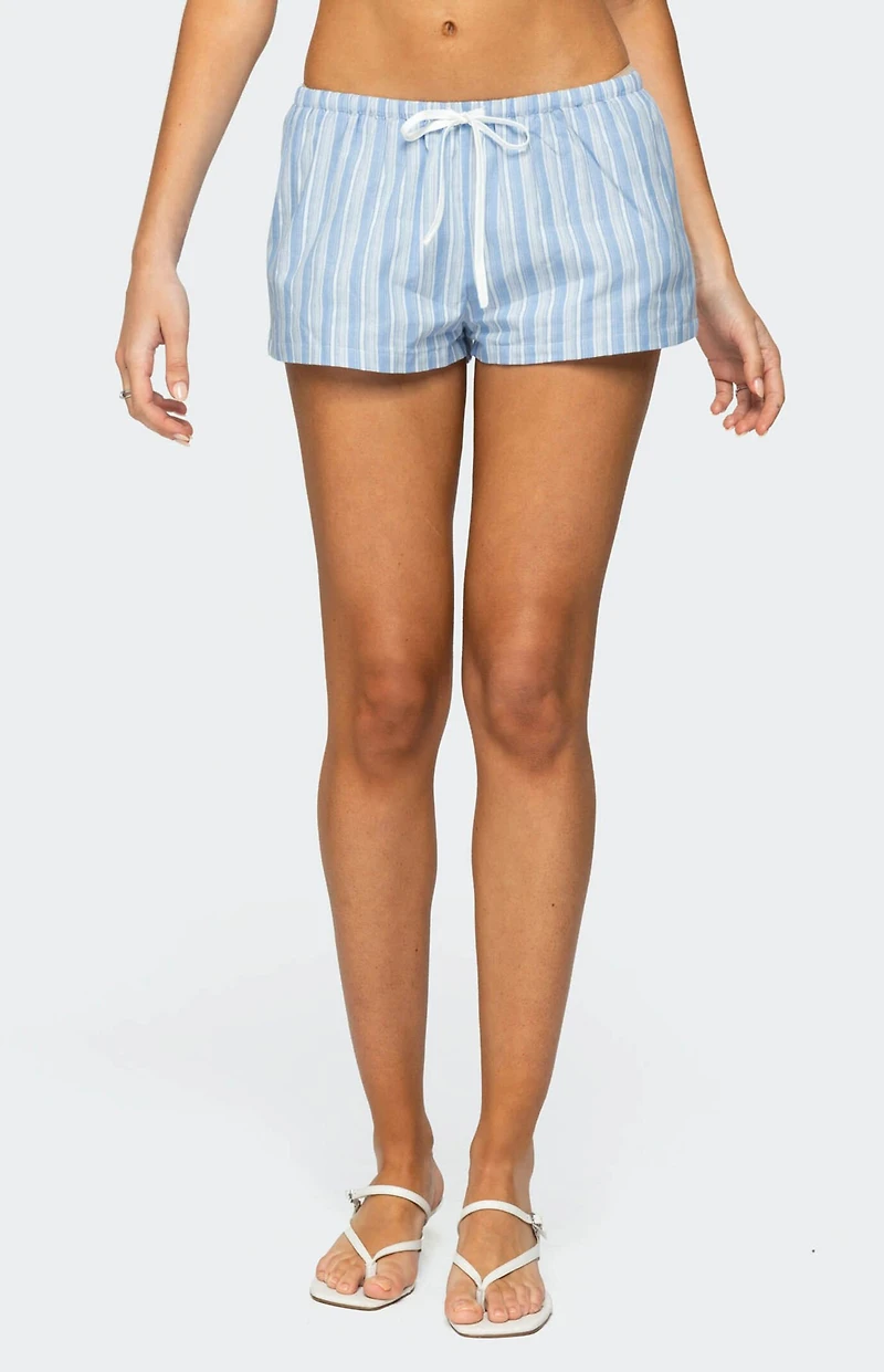 Edikted Birkley Striped Shorts