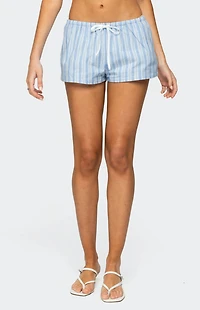 Edikted Birkley Striped Shorts
