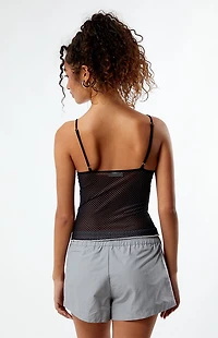 LA Hearts Polka Dot Bow Tank Top