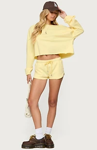 Edikted Kordelia Off Shoulder Sweatshirt