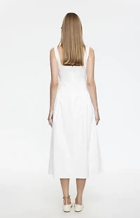 LIONESS Luna Rosa Poplin Maxi Dress