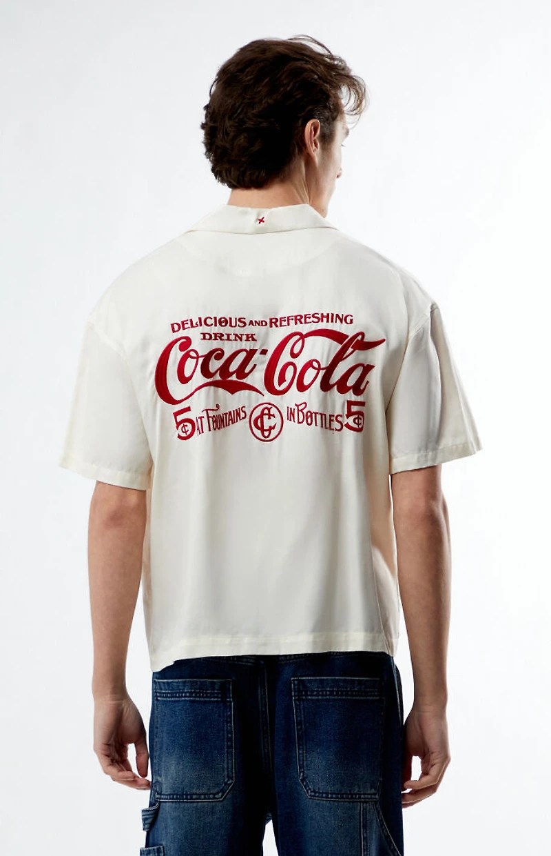 Coca-Cola By PacSun Fountains Woven Camp Shirt