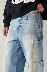 Pacsun Blake Extreme Baggy Jeans Cargo Light Blue Tint