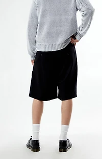 FIELD OF STUDY by Pacsun Black Trouser Baggy Shorts