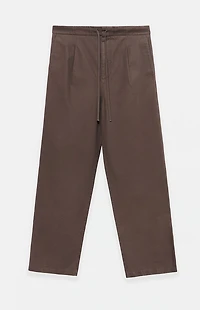 Fear of God ESSENTIALS Brown Pleated Baggy Pants