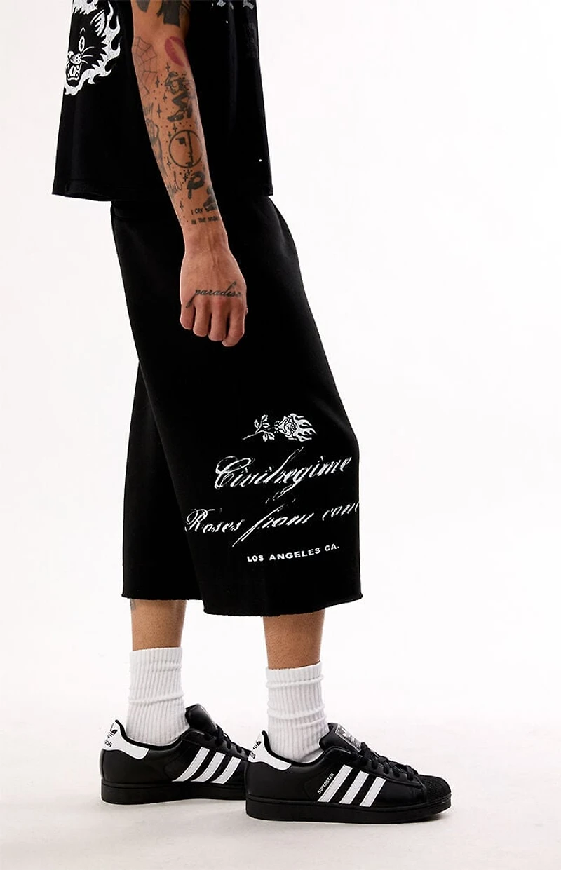 Civil Black RFC Lounger Fleece Sweat Shorts