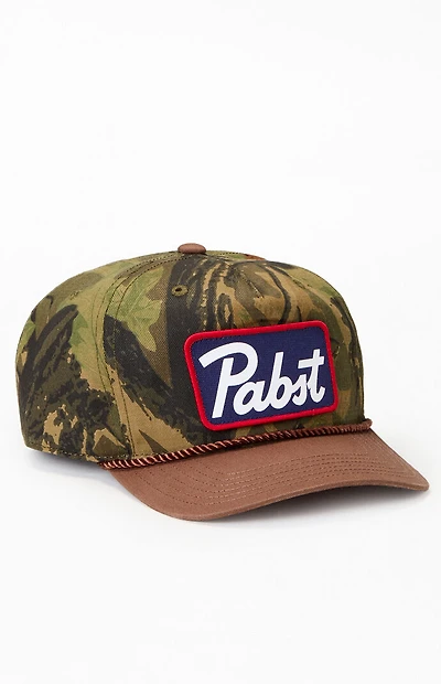 Pabst Blue Ribbon Camo Snapback Hat
