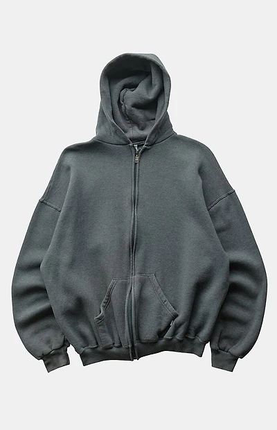 PS VINTAGE '90s Gray Russell Full Zip Hoodie