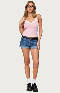 Edikted Gabrietta Lacey Tank Top