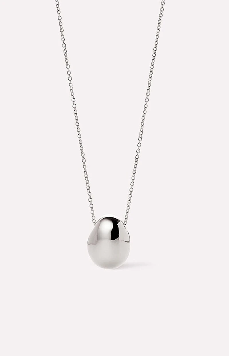 Ana Luisa Pebble Mini Silver Pendant Necklace