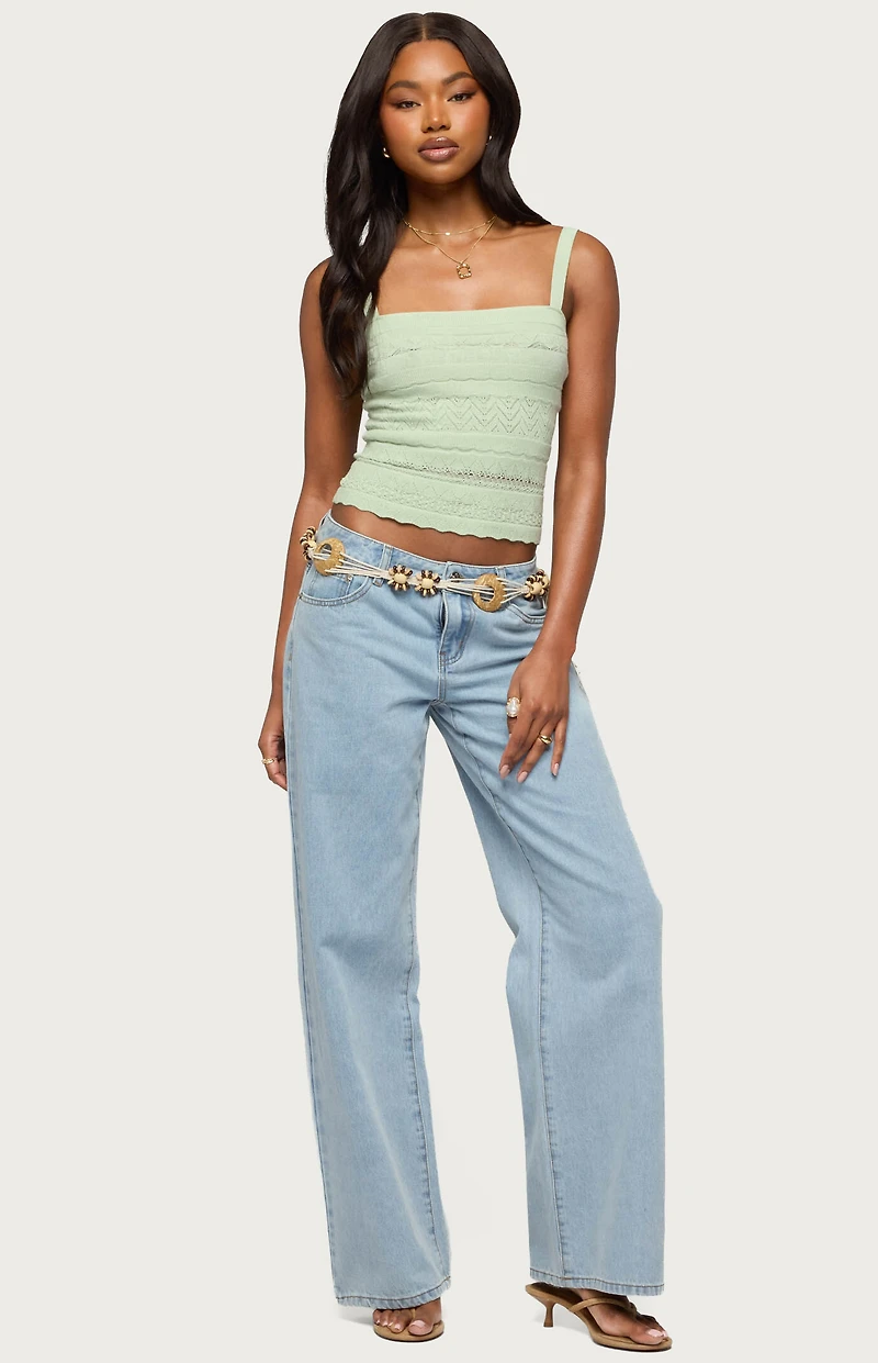Edikted Tall Raelynn Washed Low Rise Baggy Jeans