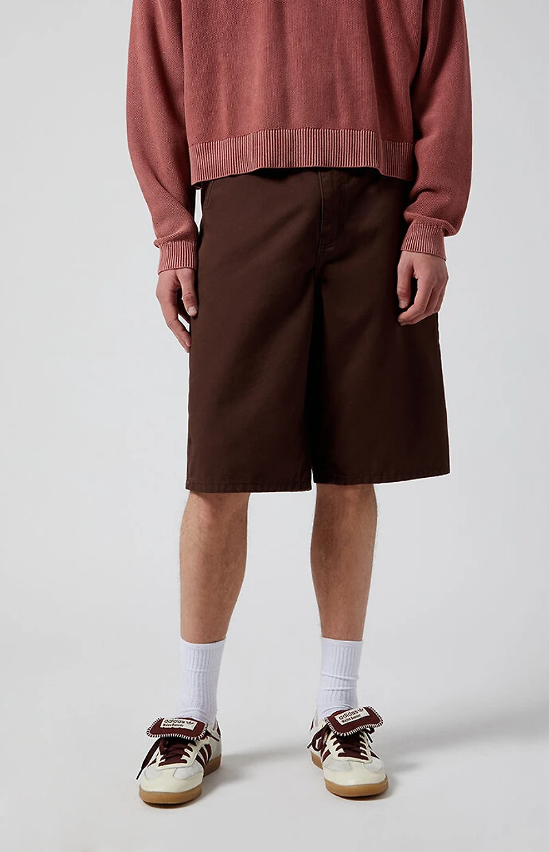 Pacsun Brown Extreme Baggy Shorts