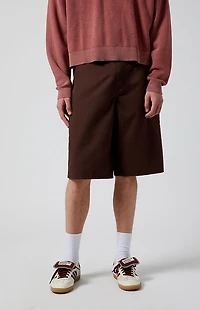 Pacsun Brown Extreme Baggy Shorts