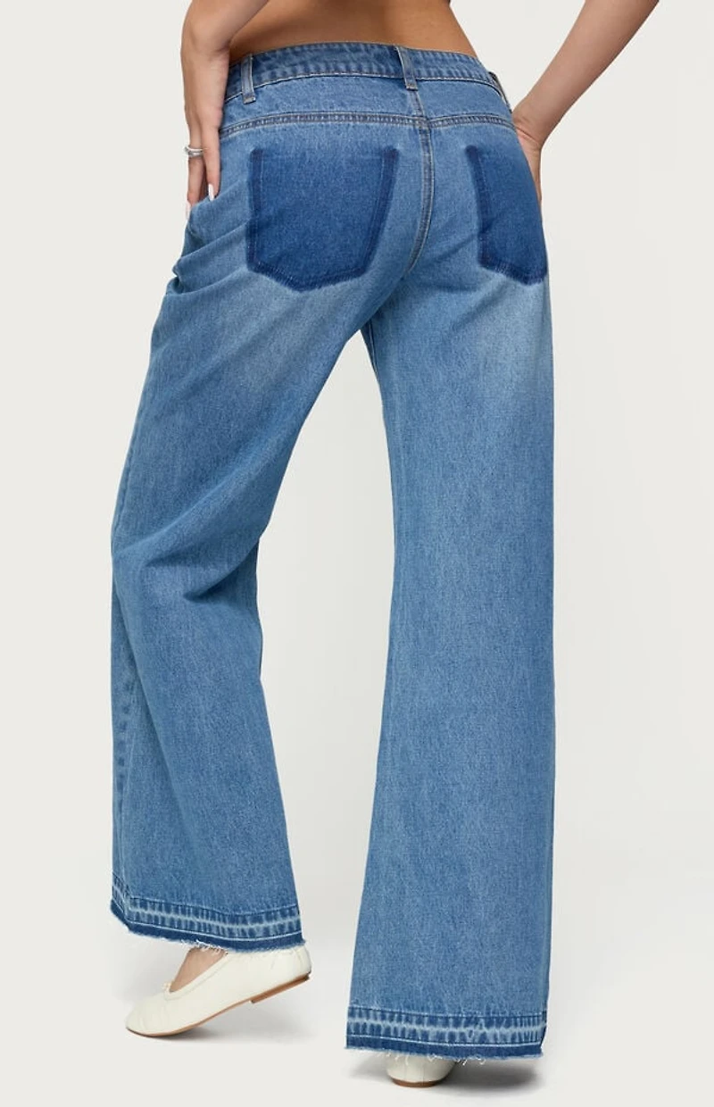 Edikted Nerissa Low Rise Flared Jeans