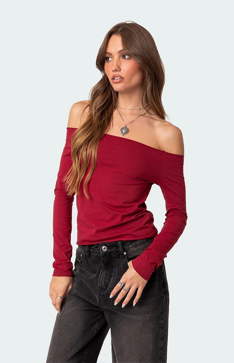 Edikted Baldwin Off Shoulder Top