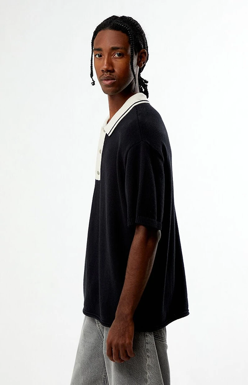 Pacsun Milton Textured Polo Sweater Shirt