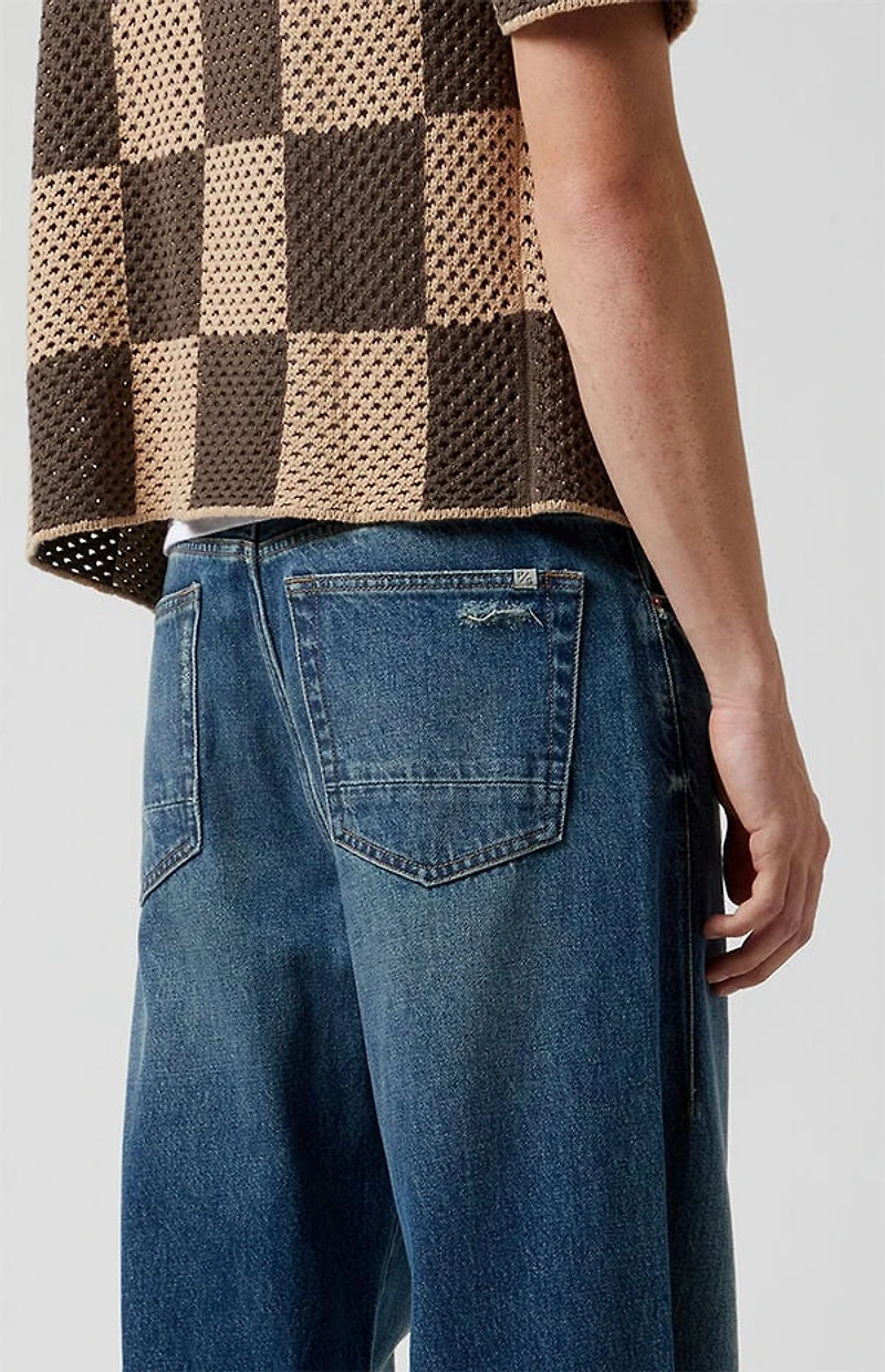 Pacsun Blake Extreme Baggy Jeans Medium Blue Wash