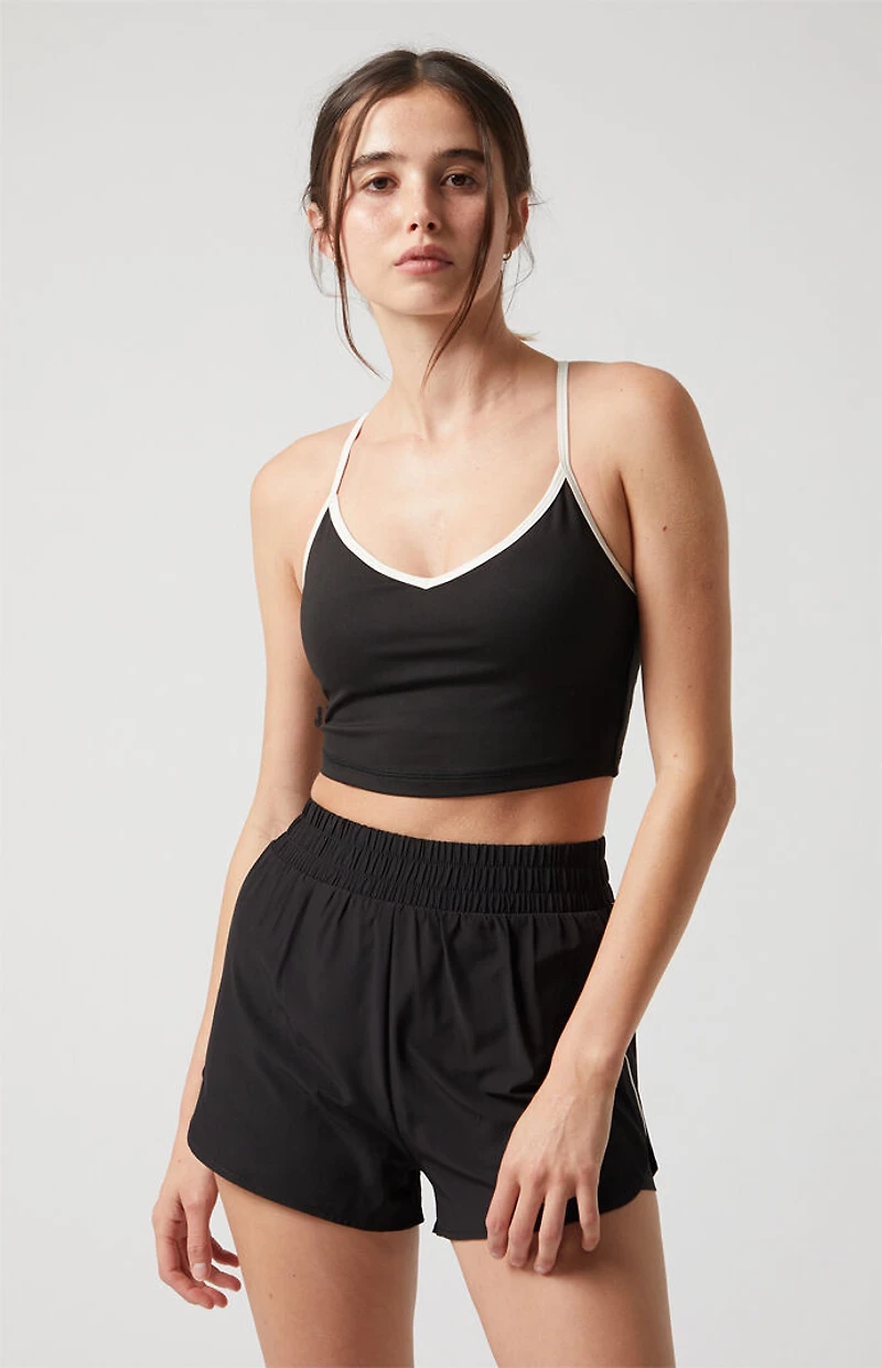 PAC 1980 Active Piping Dolphin Hem Track Shorts