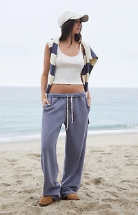 John Galt Navy Anastasia Baggy Sweatpants