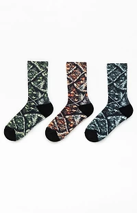 Pacsun 3 Pack Camo Tree Crew Socks