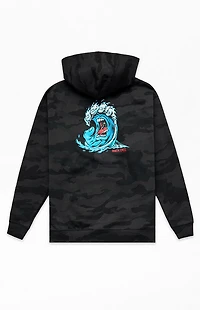 Santa Cruz Kids Black Camo Screaming Wave Hoodie