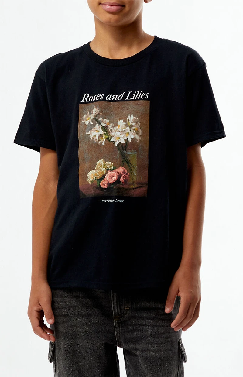 The Met x Pacsun Kids Roses & Lilies T-Shirt