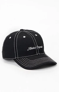 adidas Black Signature Strapback Dad Hat