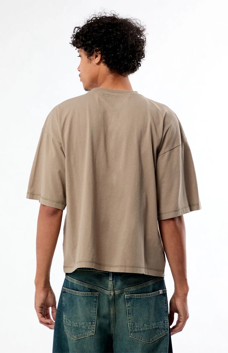 Pacsun Olive Premium Cropped T-Shirt